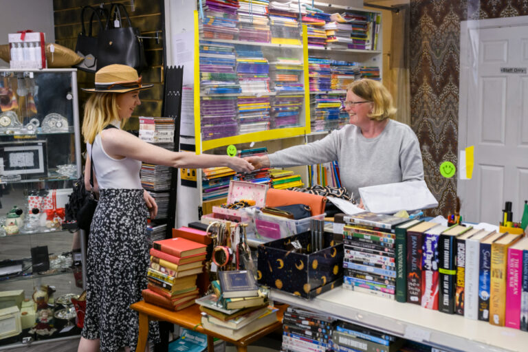 Inside the shop at Wickham Street