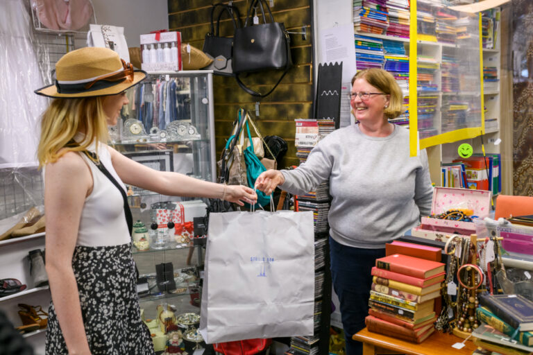 Inside the shop at Wickham Street